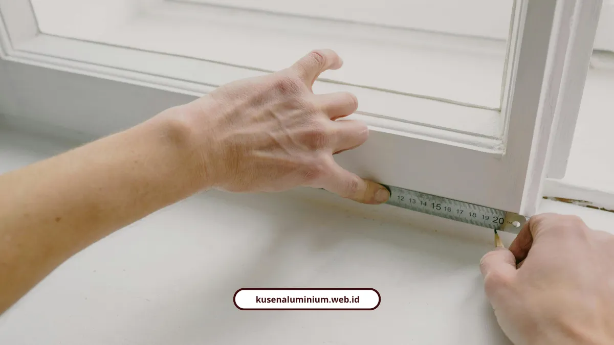 Pengukuran dan Perhitungan Kusen Aluminium Pintu dan Jendela Minimalis