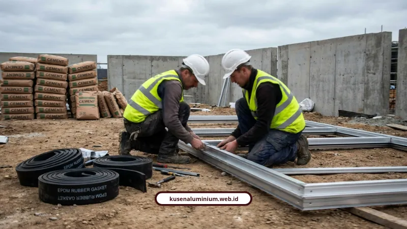 Kusen Aluminium Knock Down, Cara Kerja dan Biaya