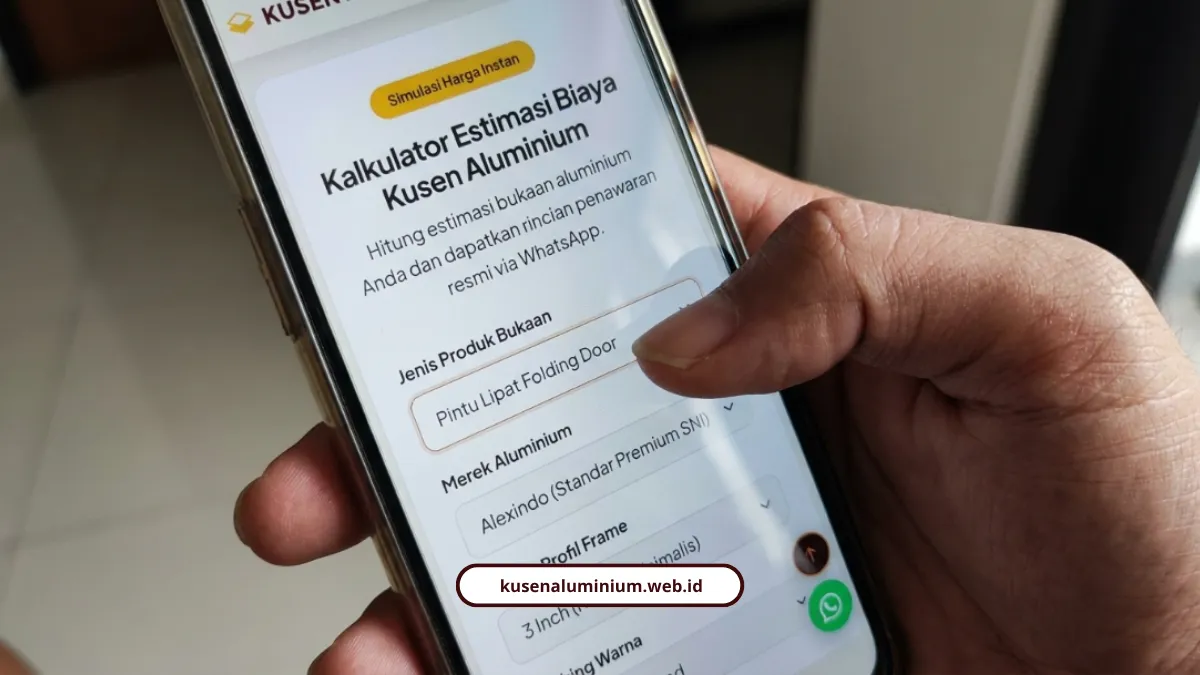 Kalkulator Simulasi Harga Kusen Aluminium dan Bukaan Malang